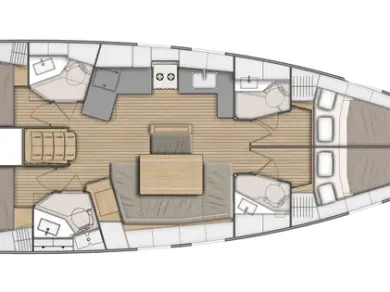 Yacht hire Kos cheap Oceanis 46.1