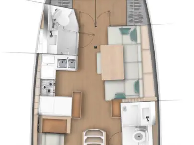 Sailboat hire in Gouvia - Jeanneau Sun Odyssey 440