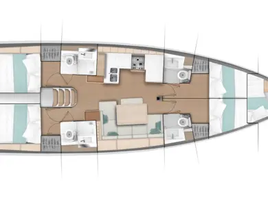 Jeanneau Sun Odyssey 490 charter bareboat or skippered in  Alimos