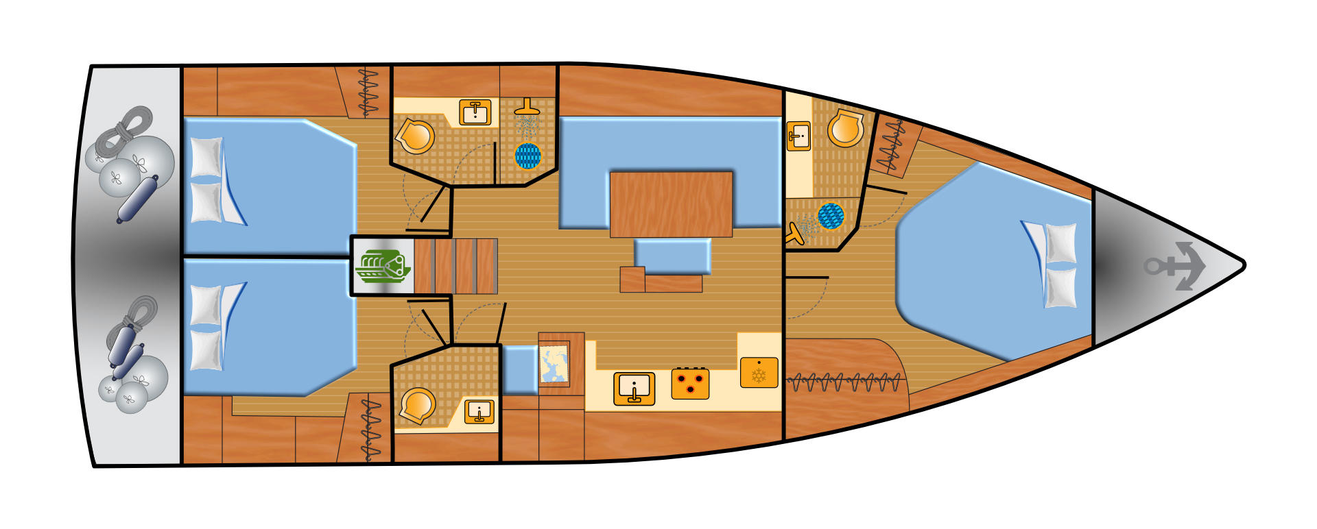 Hanse Hanse 460 charter bareboat or skippered in  Rogoznica