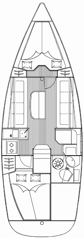 Hire Sailboat Bavaria with a boat licence