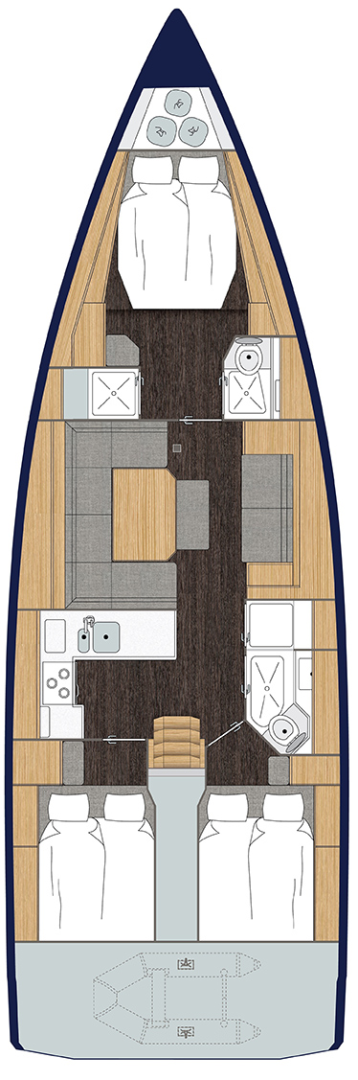 Sailboat hire in Punat - Bavaria Bavaria C45