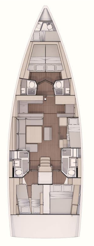Hire a Dufour Dufour 530 Biograd na Moru