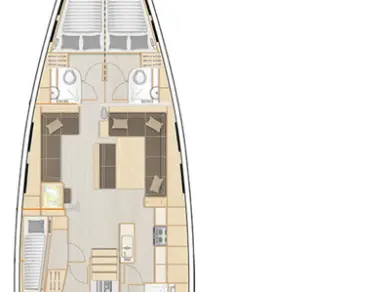 Yacht hire Trogir cheap Hanse 548