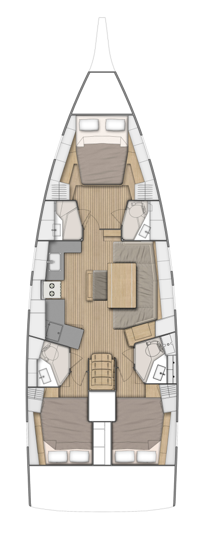 Yacht hire Trogir cheap Oceanis 46.1