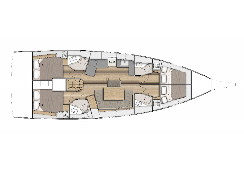Sailboat hire in Pomer - Bénéteau Oceanis 46.1