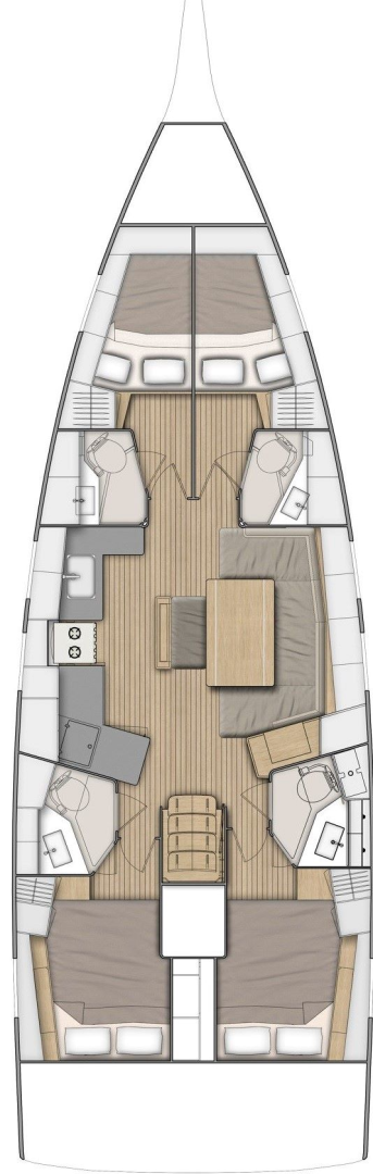 Hire Sailboat Bénéteau with a boat licence
