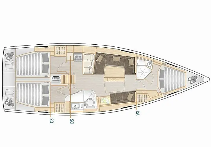 Hire Sailboat Hanse with a boat licence