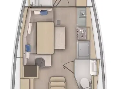 Hire Sailboat Bénéteau with a boat licence