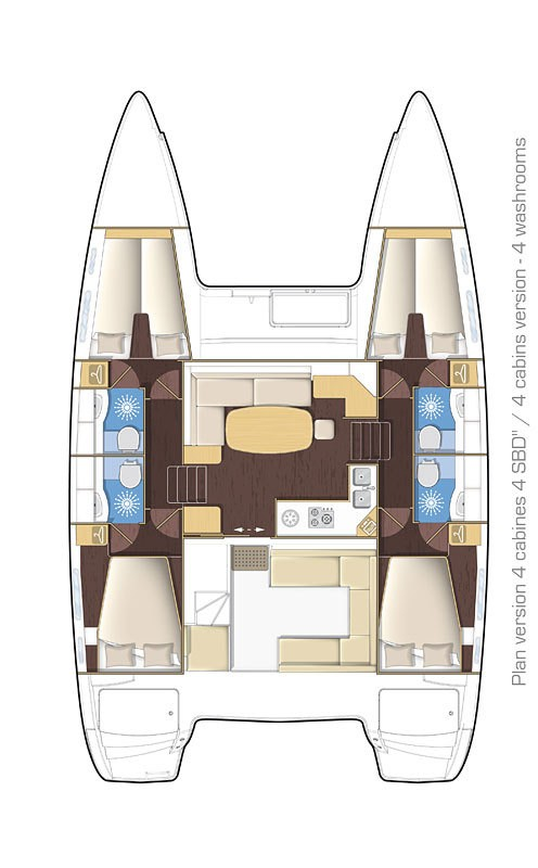 Hire Catamaran with or without skipper Lagoon Turgutreis