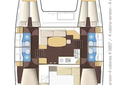 Hire Catamaran with or without skipper Lagoon Turgutreis