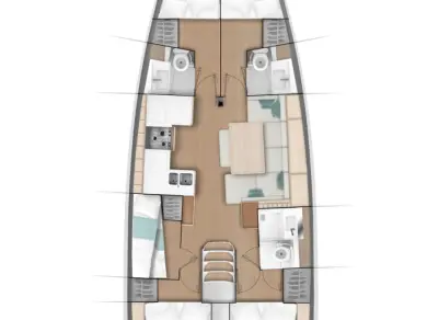 Sailboat hire in Fethiye - Jeanneau Sun Odyssey 490