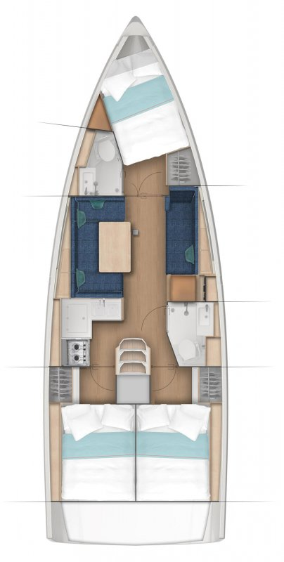 Hire Sailboat Jeanneau with a boat licence