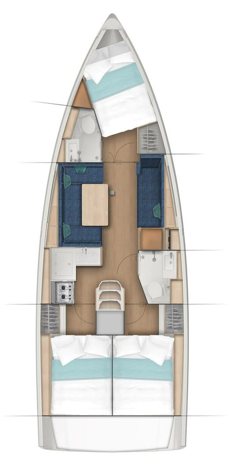 Yacht hire Komolac cheap Sun Odyssey 410