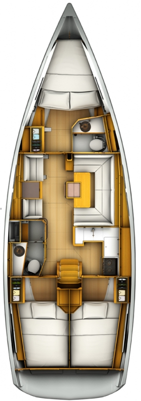 Hire Sailboat Jeanneau with a boat licence