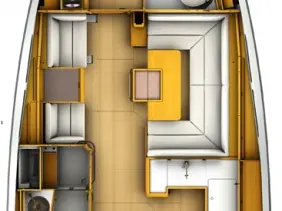 Hire Sailboat Jeanneau with a boat licence