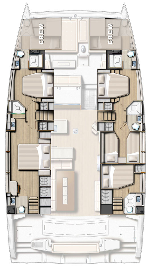 Catamaran hire in Kaštela - Bali Bali 5.4
