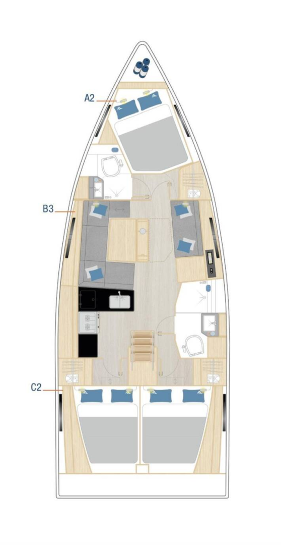 Hire Sailboat Hanse with a boat licence