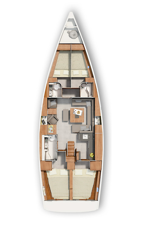 Hire a Hanse Hanse 455 Komolac