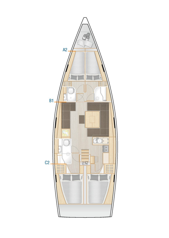 Sailboat hire in Komolac - Hanse Hanse 458