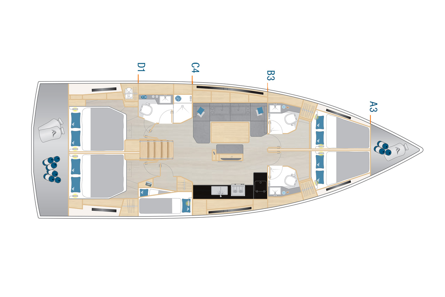 Yacht charter Komolac - Hanse Hanse 460 on SamBoat