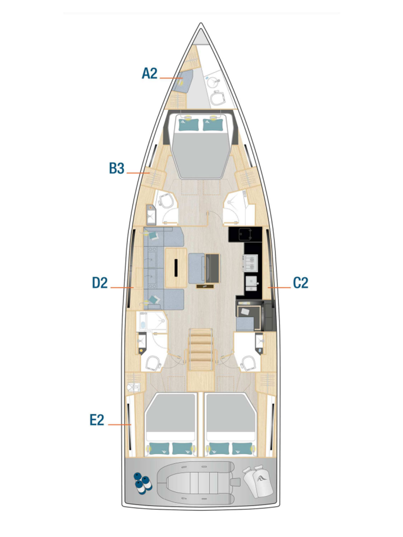 Hire Sailboat Hanse with a boat licence
