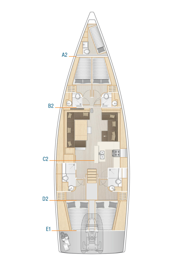 Yacht charter Sukošan - Hanse Hanse 588 on SamBoat