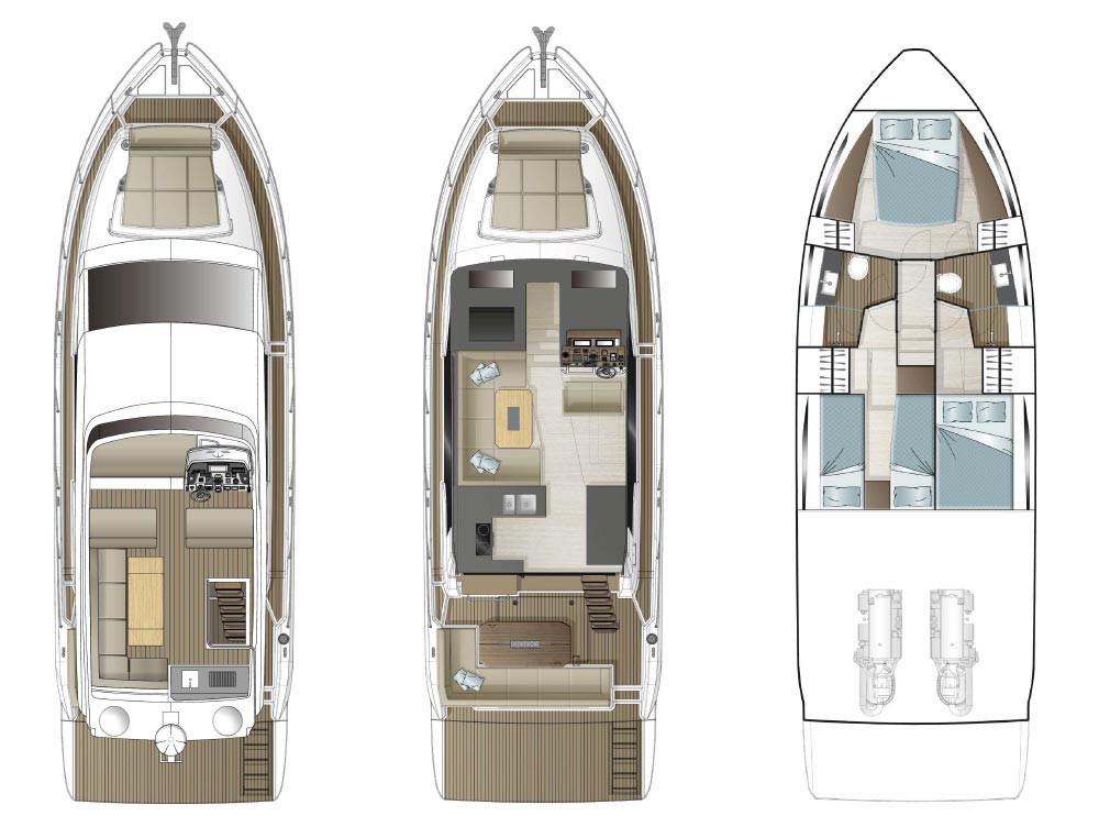 Hire Luxury Yacht Sealine with a boat licence