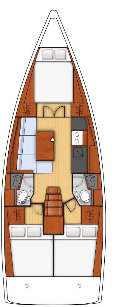 Yacht hire Sukošan cheap Oceanis 38.1