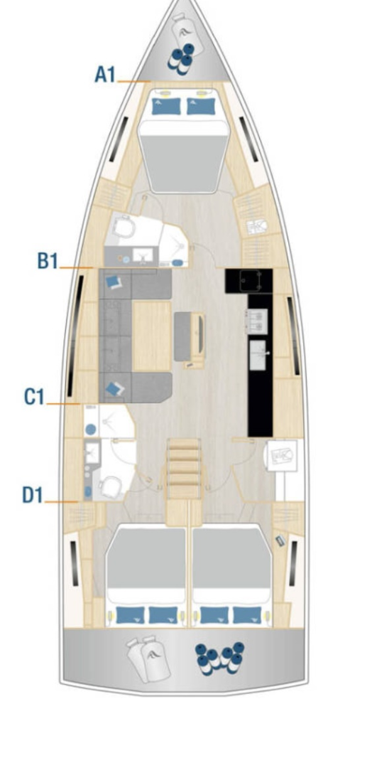 Hire Sailboat with or without skipper Hanse Kaštela