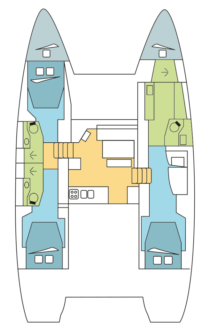 Hire Catamaran with or without skipper Lagoon Kaštela