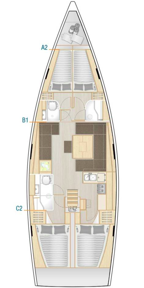 Sailboat hire in Šibenik - Hanse Hanse 458