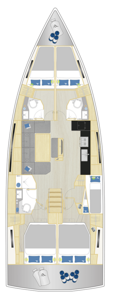 Hire Sailboat Hanse with a boat licence