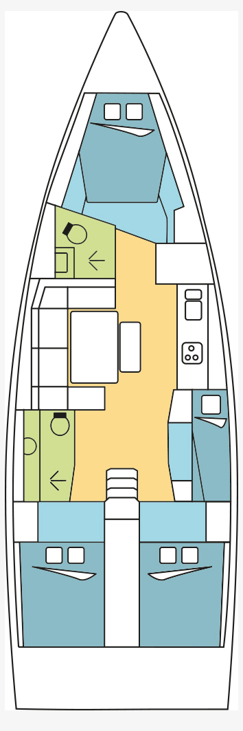 Sailboat hire in Olbia - Dufour Dufour 430 Grand Large