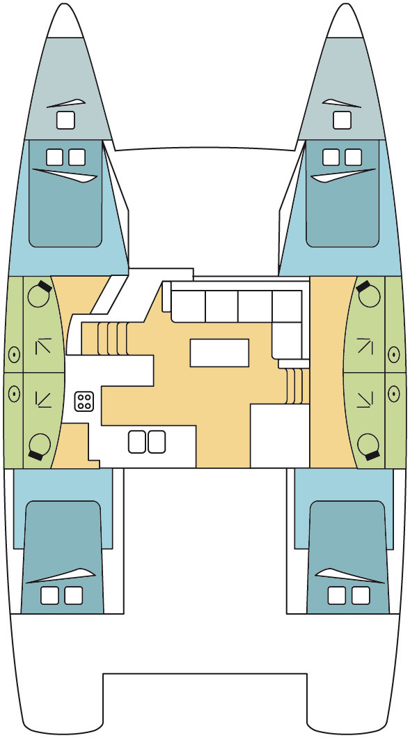 Yacht charter Alimos - Fountaine Pajot Elba 45 on SamBoat