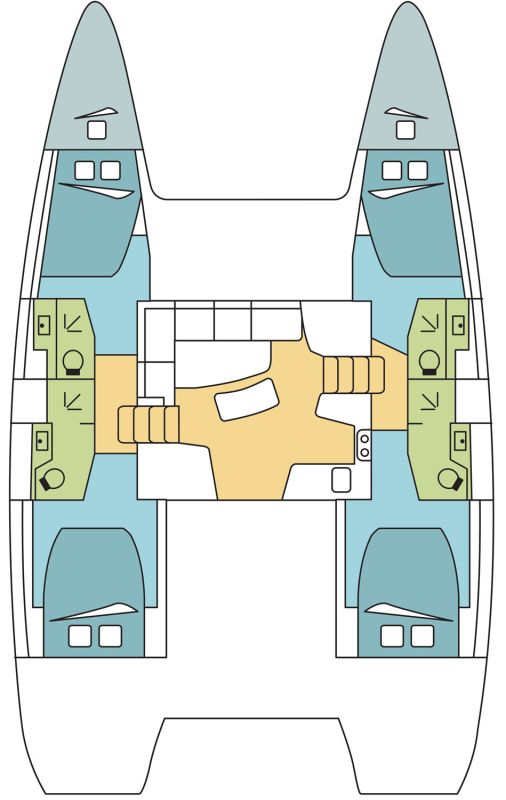 Yacht hire Olbia cheap Lagoon 42