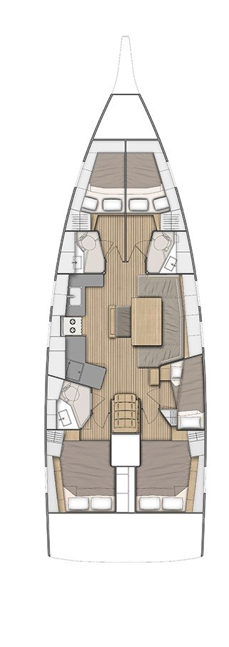 Yacht hire Lefkáda cheap Oceanis 46.1