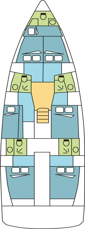 Jeanneau Sun Loft 47 charter bareboat or skippered in  Olbia