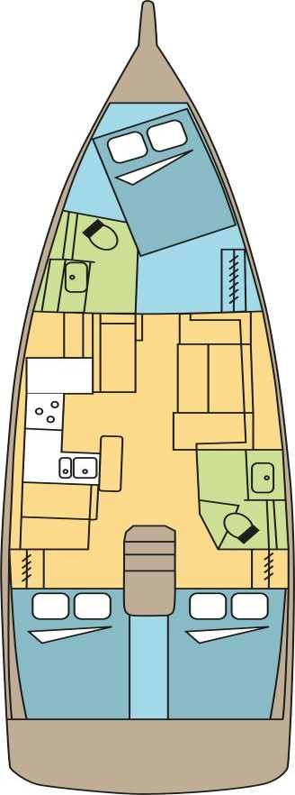Jeanneau Sun Odyssey 410 charter bareboat or skippered in  Saint-Mandrier-sur-Mer