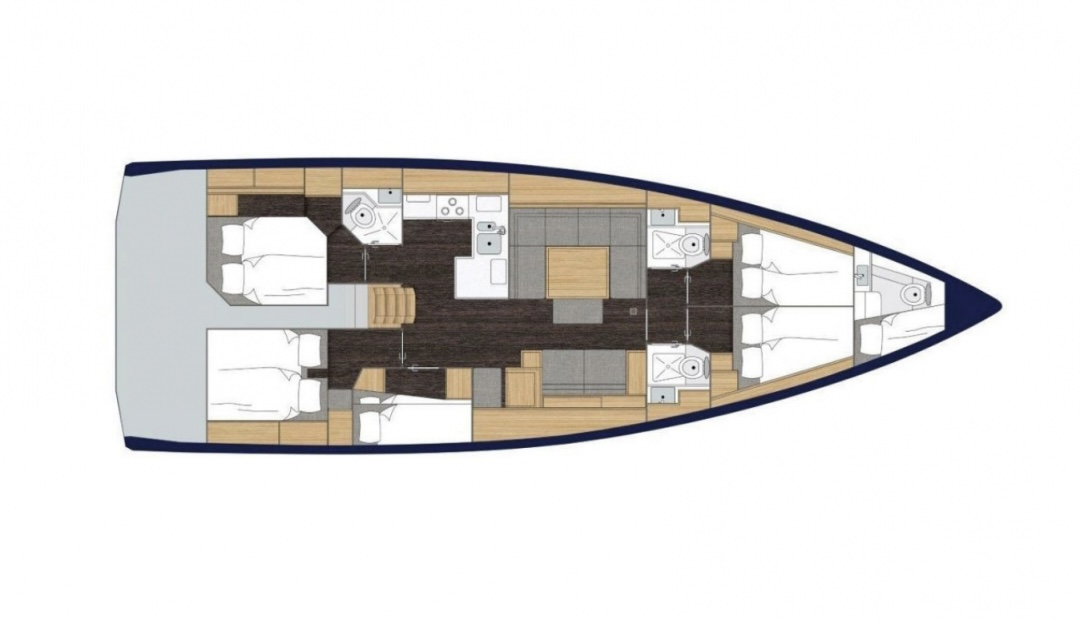 Yacht hire Nikiána cheap Bavaria C50