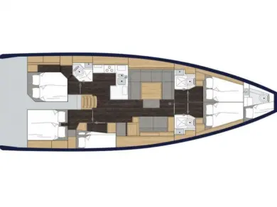 Yacht hire Nikiána cheap Bavaria C50