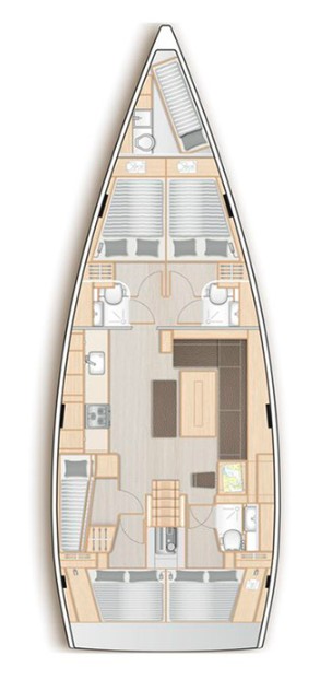 Sailboat hire in Nikiána - Hanse Hanse 508