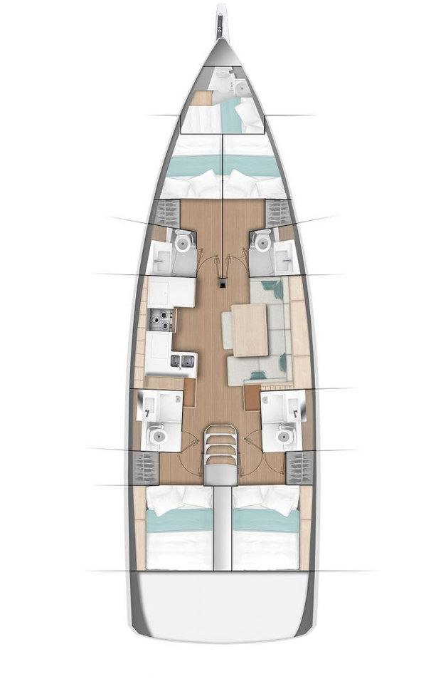 Charter a Jeanneau Sun Odyssey 490 in Nikiána on Samboat