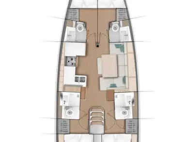 Charter a Jeanneau Sun Odyssey 490 in Nikiána on Samboat