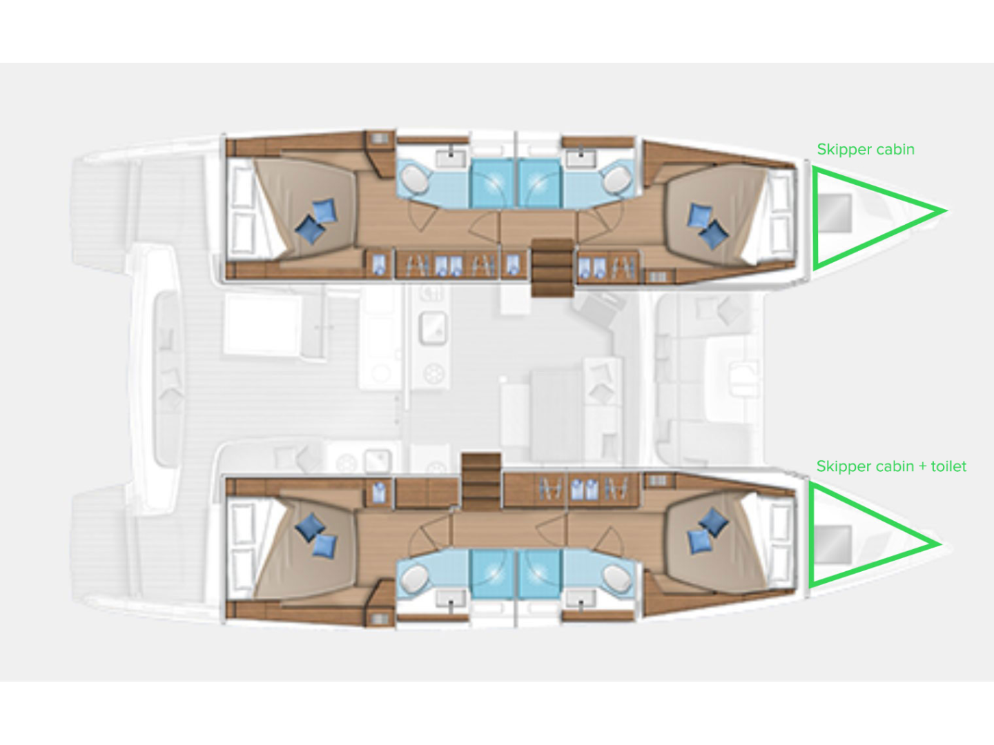 Hire Catamaran with or without skipper Lagoon Kaštela