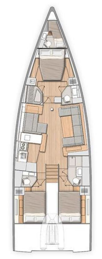 Charter a Bénéteau Oceanis 54 in Kaštela on Samboat