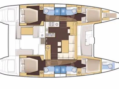 Yacht hire Alimos cheap Lagoon 450 F