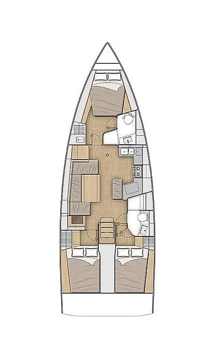 Sailboat hire in Lefkáda - Bénéteau Oceanis 40.1