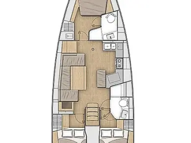 Sailboat hire in Lefkáda - Bénéteau Oceanis 40.1