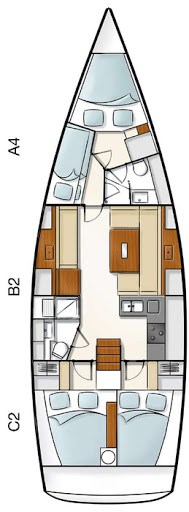 Yacht hire Pula cheap Hanse 430 E